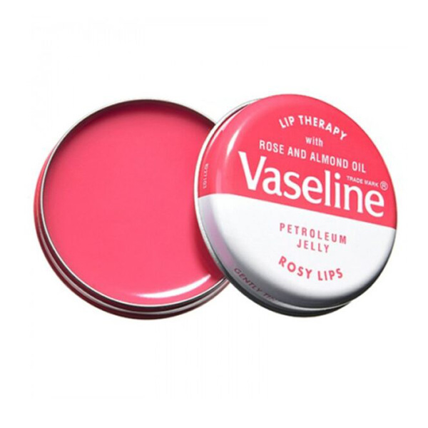 بالم لب کاسه ای گل رز وازلین Vaseline Lip Balm Rose