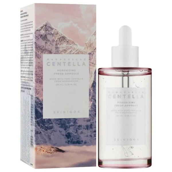 آمپول کنترل و کوچک کننده منافذ سنتلا ماداگاسکار SKIN 1004 Poremizing Fresh Ampoule
