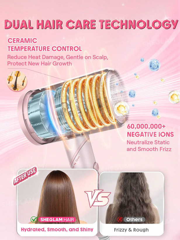 سشوار حرفهای 3 کاره شیگلم مدل Blowout Bliss Triple Threat Hair Dryer