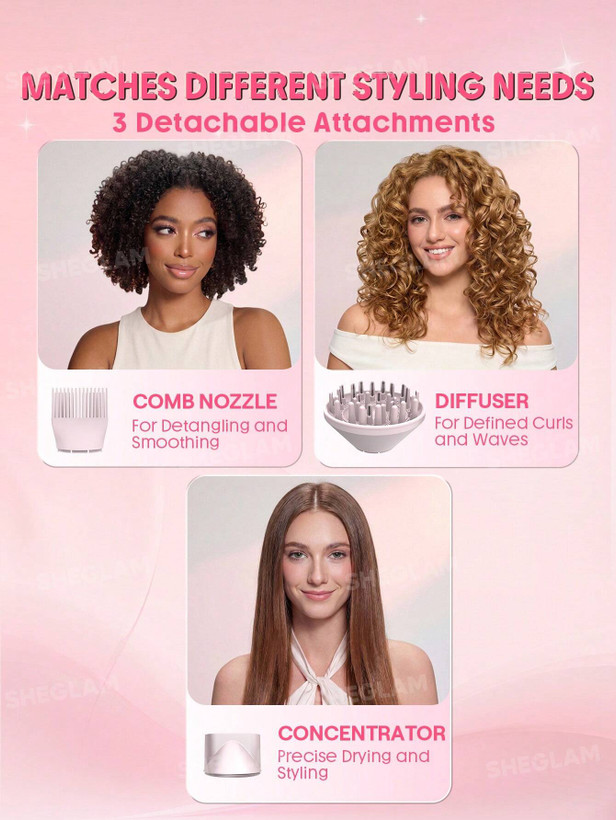 سشوار حرفهای 3 کاره شیگلم مدل Blowout Bliss Triple Threat Hair Dryer