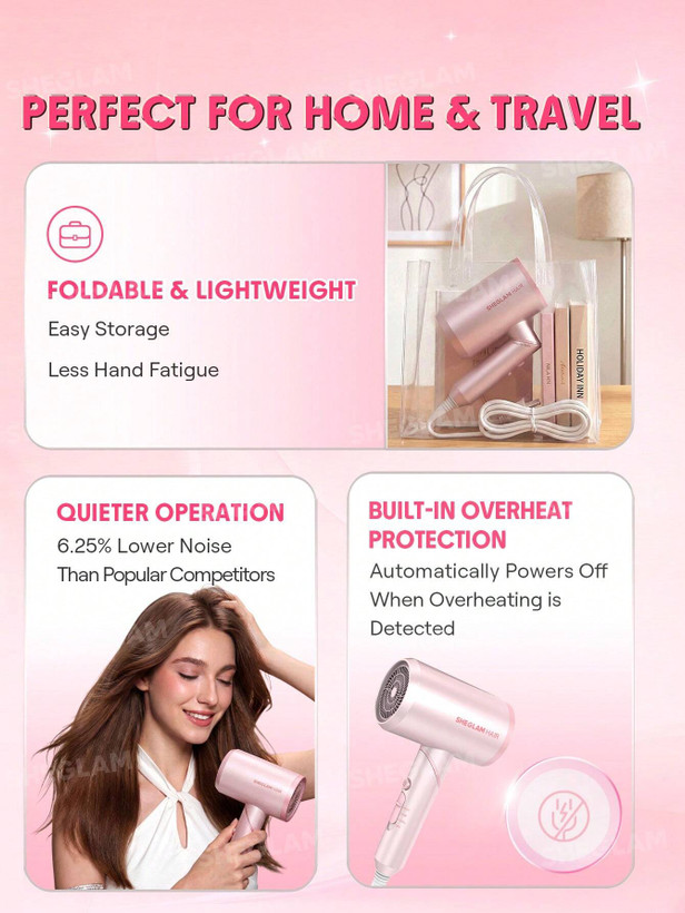 سشوار حرفهای 3 کاره شیگلم مدل Blowout Bliss Triple Threat Hair Dryer